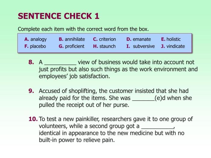 Chapter 5 sentence check 2 answer key